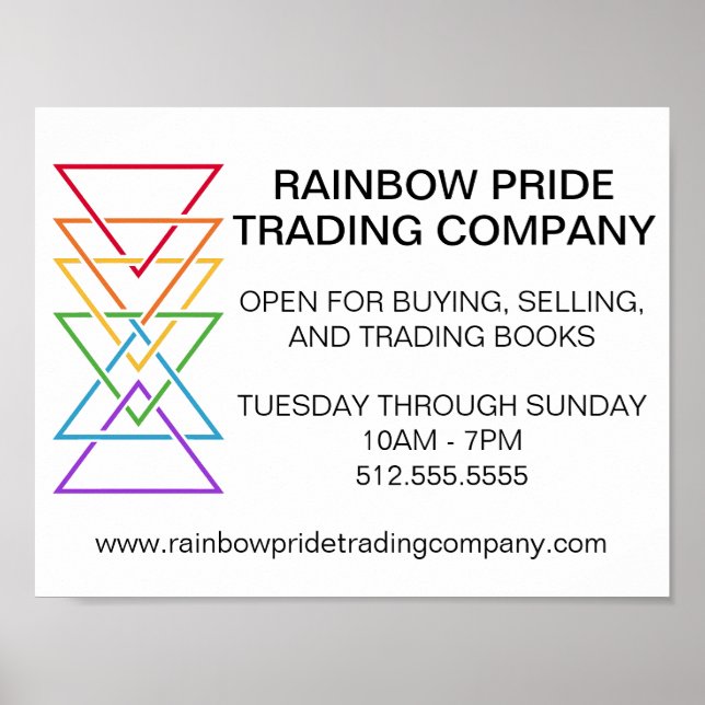 Rainbow Triangle Company Gay Pride Event Poster (Front)