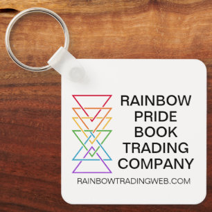 Rainbow Triangle Company Gay Pride Logo Key Ring