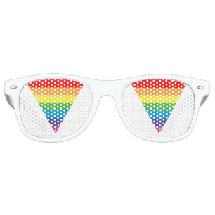 rainbow triangle retro sunglasses