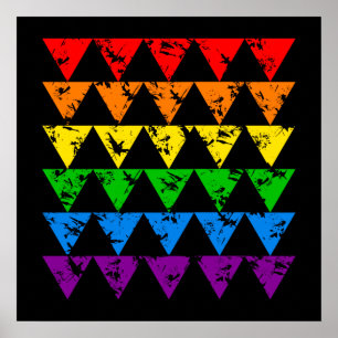 Rainbow Triangles poster - customise!