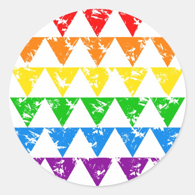 Rainbow Triangles stickers (Front)