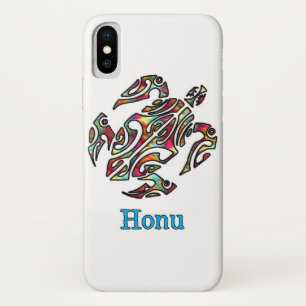 Rainbow Tribal Hawaiian Sea Turtle Case-Mate iPhone Case