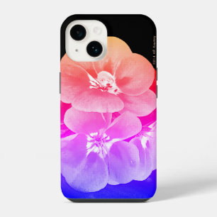 Rainbow Tropical Stylised Flowers iPhone 14 Case