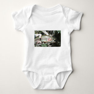 Rainbow trout baby bodysuit