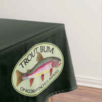 Rainbow Trout Bum Fly Fishing Green Cotton