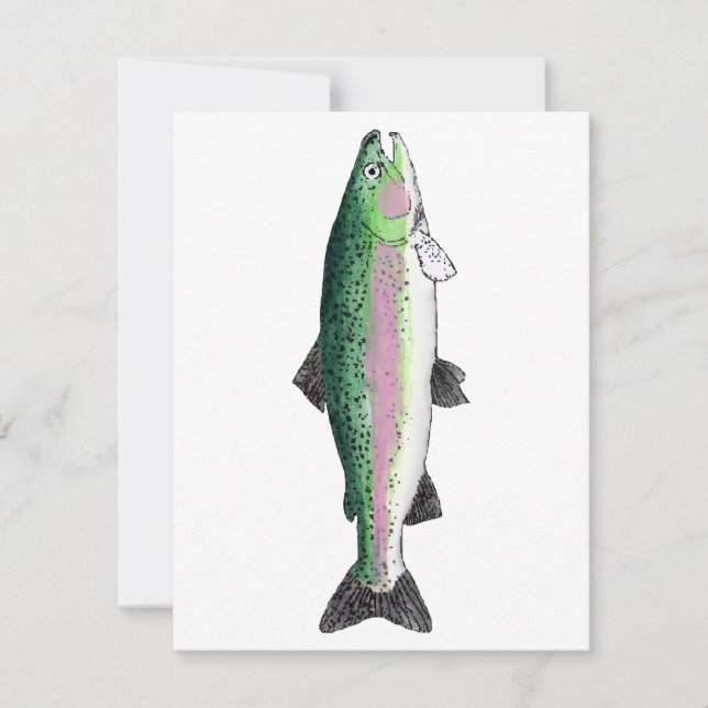 Rainbow Trout Card (Front)