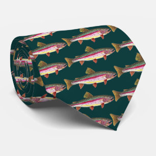 Rainbow Trout Fish Tie
