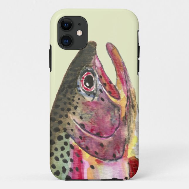 Rainbow Trout Fishing Case-Mate iPhone Case (Back)