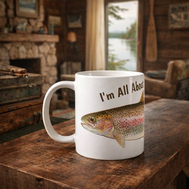 Rainbow Trout Fishing Coffee Mug (Creator Uploaded)