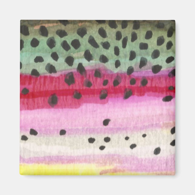 Rainbow Trout Fishing Magnet (Front)