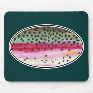 Rainbow Trout Fishing Mouse Pad