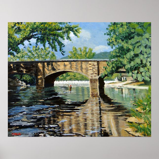 Rainbow Trout Fishing Poster (Front)