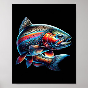 Rainbow Trout Fishing - Poster
