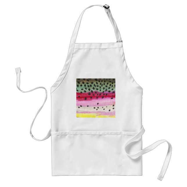 Rainbow Trout Fishing Standard Apron (Front)