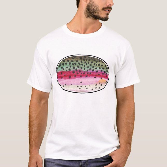 Rainbow Trout Fishing T-Shirt (Front)