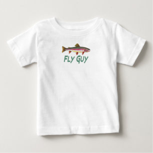Rainbow Trout Fly FIshing Baby T-Shirt