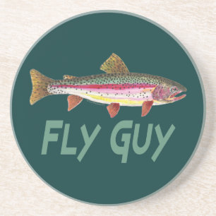 Rainbow Trout Fly FIshing Coaster