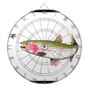 Rainbow Trout Fly Fishing Dartboard