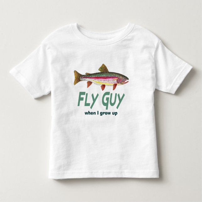 Rainbow Trout Fly FIshing Toddler T-Shirt (Front)