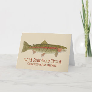 Rainbow Trout Greetings Card
