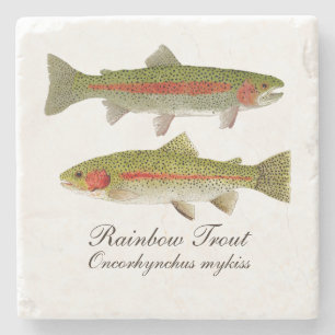 Rainbow Trout Marble Coaster II