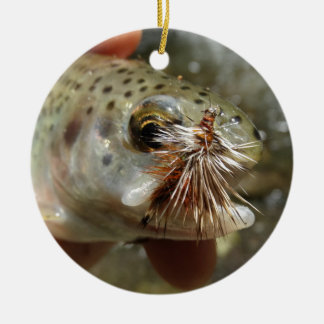 Rainbow Trout photo Ceramic Tree Decoration