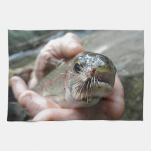 Rainbow Trout photo Tea Towel