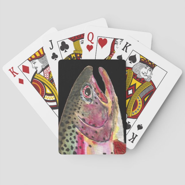 Rainbow Trout Playing Cards (Back)