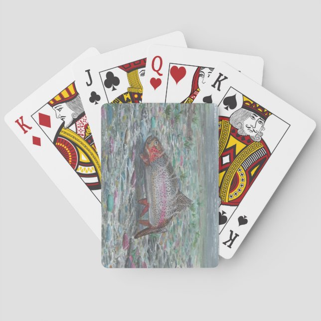 Rainbow Trout Playing Cards (Back)