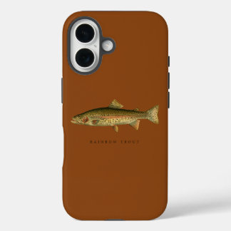 Rainbow Trout Saddle Brown iPhone 16 Case