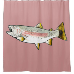 Rainbow Trout Shower Curtain