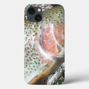 Rainbow trout skin cell phone iPhone 13 case