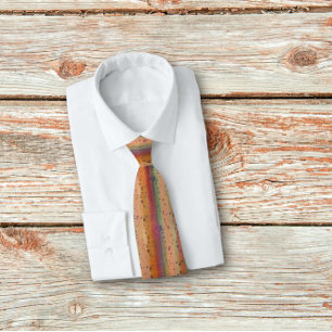 Rainbow Trout Skin Spotted Striped Pattern Tie