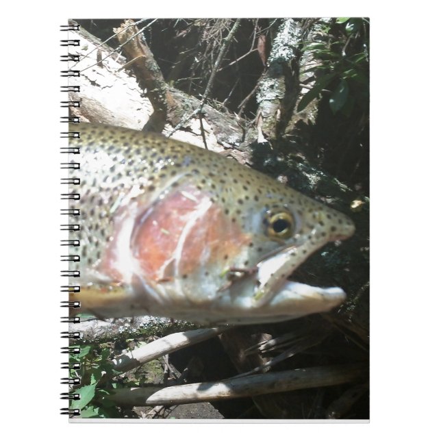 Rainbow trout spiral notebook (Front)