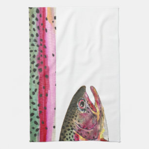 Rainbow Trout Tea Towel