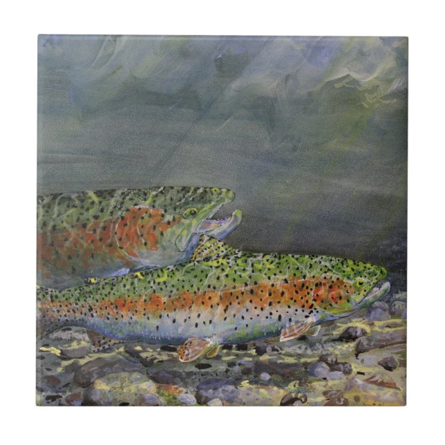 Rainbow trout tile (Front)