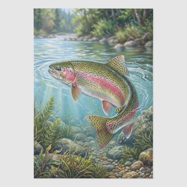 Rainbow Trout Tissue Paper (Front)
