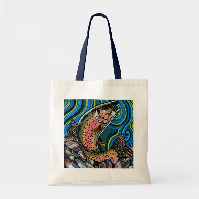 Rainbow Trout Tote Bag (Front)