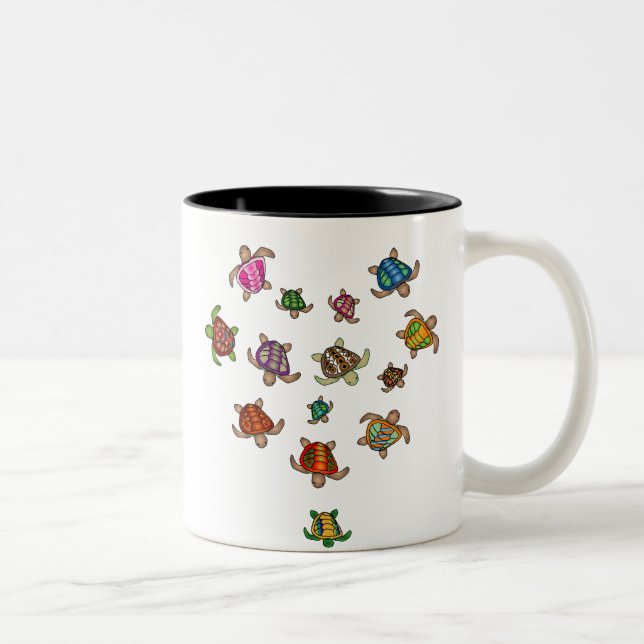 Rainbow Turtle Heart Mug (Right)