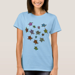 Rainbow Turtle Heart T-Shirt