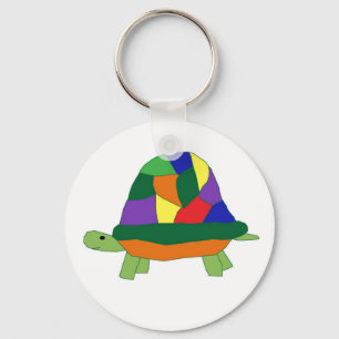 Rainbow Turtle keychain