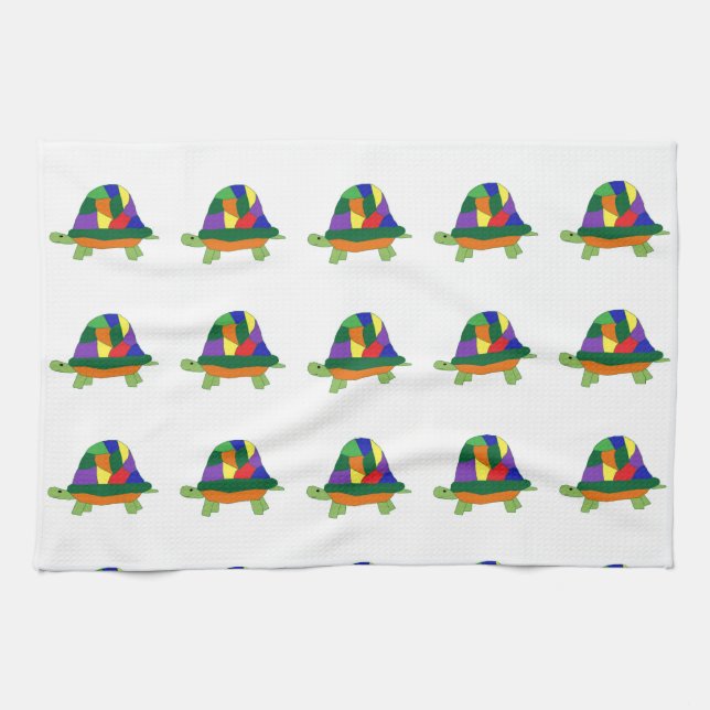 Rainbow Turtles towel (Horizontal)