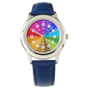 Rainbow Tutor Clock 12 hours display Watch