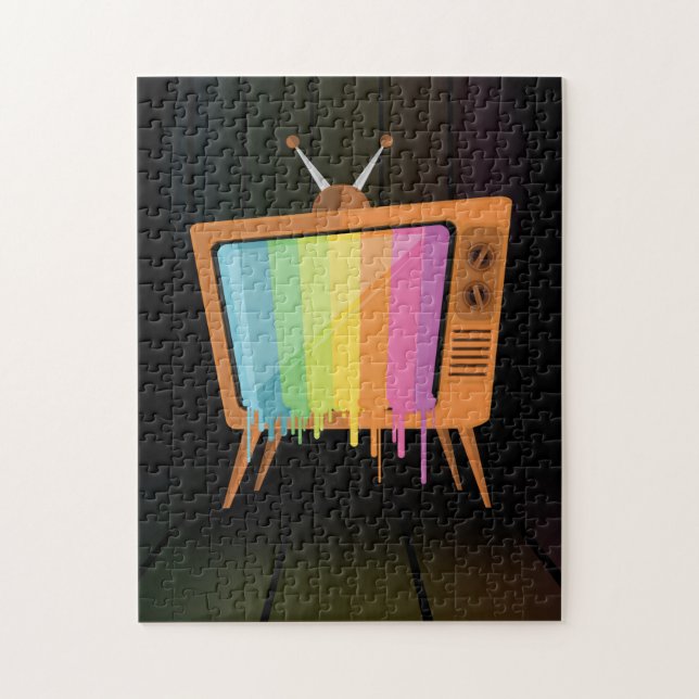 Rainbow TV Jigsaw Puzzle (Vertical)