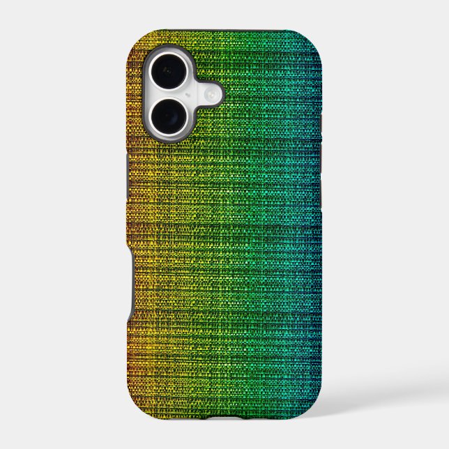 Rainbow Tweed Fabric Look Patterned (Back)