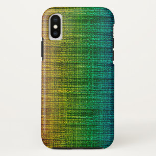 Rainbow Tweed Fabric Look Patterned Case-Mate iPhone Case