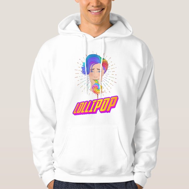 Rainbow Twink LGBTQ+ Gay Pride  Hoodie (Front)