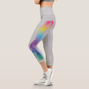 Rainbow Twist Capri Leggings