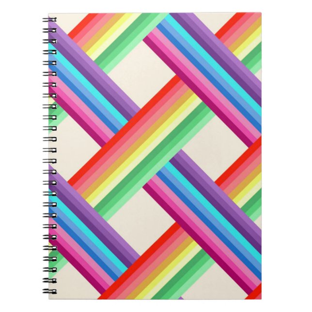 Rainbow Twist Spiral Notebook (Front)