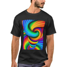 Rainbow Twisted Tornado Vortex - Optical Illusion 